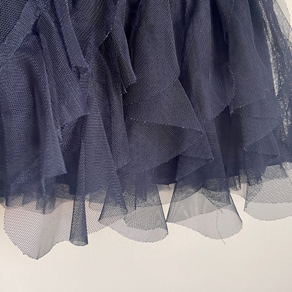 2T Baby Gap Navy Raffled Dress - Picture 3 of 4